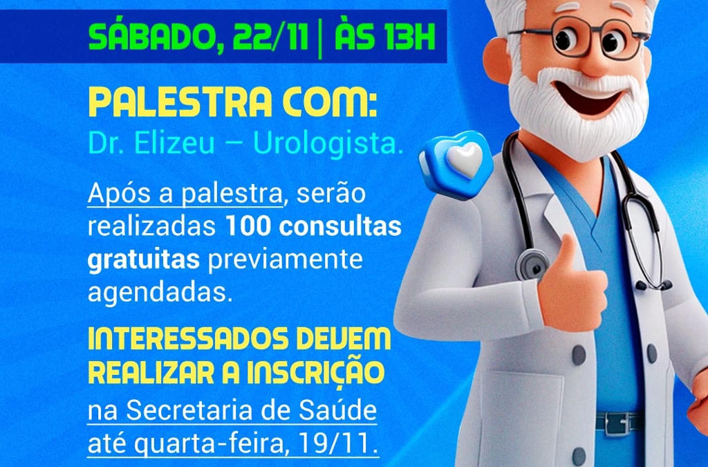 CONVITE ESPECIAL – NOVEMBRO AZUL