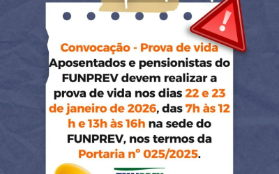 Convocação: Prova de Vida para aposentados e pensionistas acontece em Janeiro